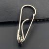Theft-resistant Stainless Steel Men Key Rings Business Style Car Key Chain Carabiner Key Clip  Men