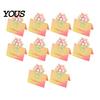 Best Wishes Note Card 10Pcs 3D Bouquet Greeting Card, Thank You Set Folding Floral for Mother's Day Father's Birthday