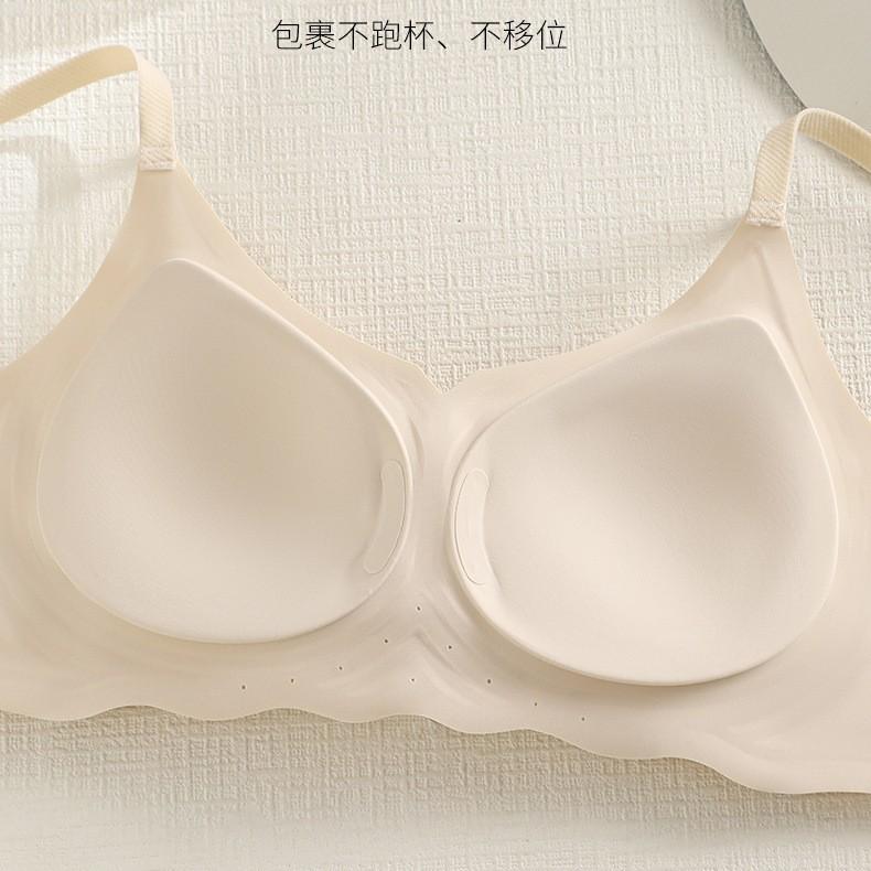 Small breasts gather thin water drop cups, non-sensory underwear, no steel ring bra on the upper support, no traces, comfortable bra cover