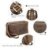 CONTACT'S High Quality Genuine Leather Clutch Bag Luxury Mobile Phone Bags Credit Card Holder Casual Men's Handbags