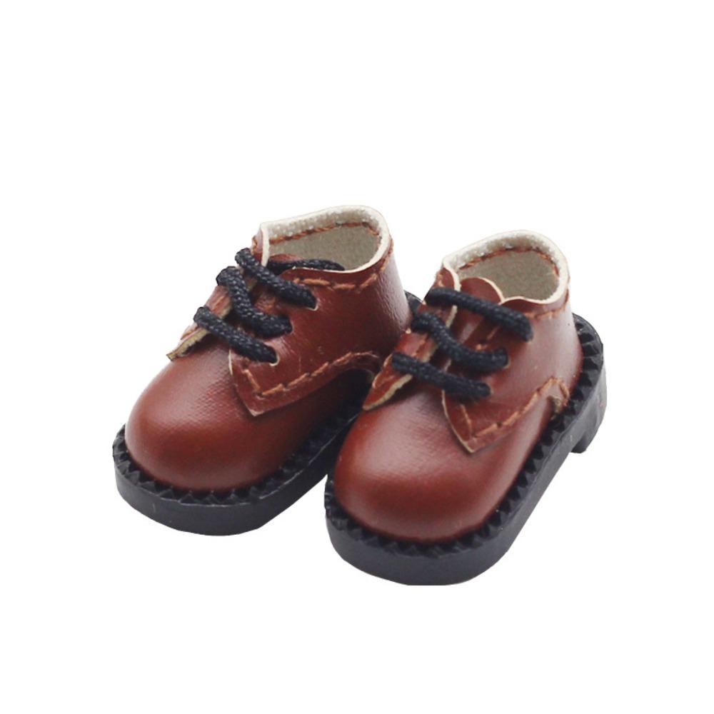 1Pair PU Leather 1/12 Bjd Doll Shoes Shoes Doll BJD Doll PU Shoes Doll PU Leather Shoes  ob11 Doll