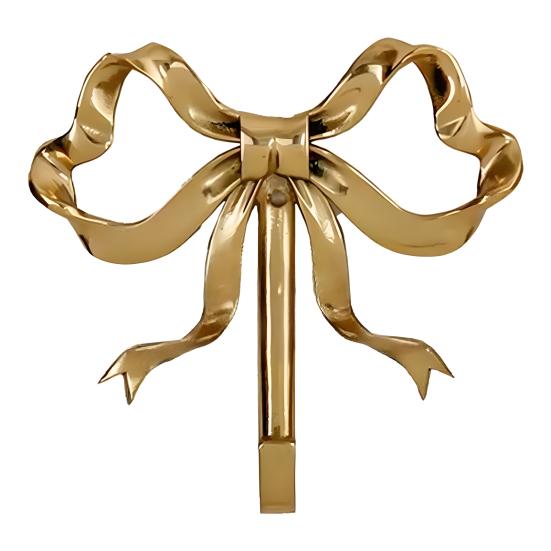 1/2Pcs Decorative Bow Hanger Hat Hooks Strong Load-bearing Simple Installation Wall Mount Bow Shaped Towel Hooks