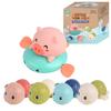 [Lucky] Pig and Turtle Four Musketeers Bath Play Toy Infant Water Play, Korean Bath Toys