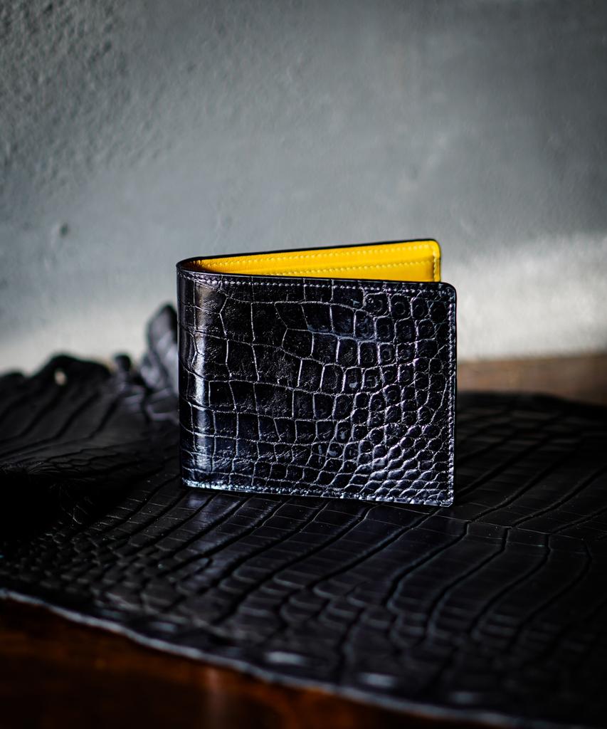Heimdallr [Glossy] Handmade Real Crocodile Leather Wallet_6 Colors