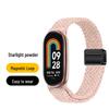 Нейлоновый плетеный ремешок Xiaomi Band 10 со встроенной магнитной застежкой, совместим с Xiaomi 9/8.