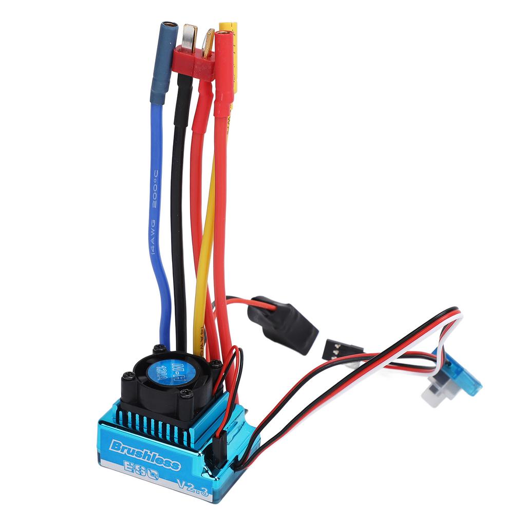 120A Brushless ESC Waterproof Electric Speed Controller for 1/10 1/12 RC Cars Boats