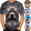 Summer Casual Cool T-shirt Unisex Funny Cute Dog 3D Printed Short Sleeved