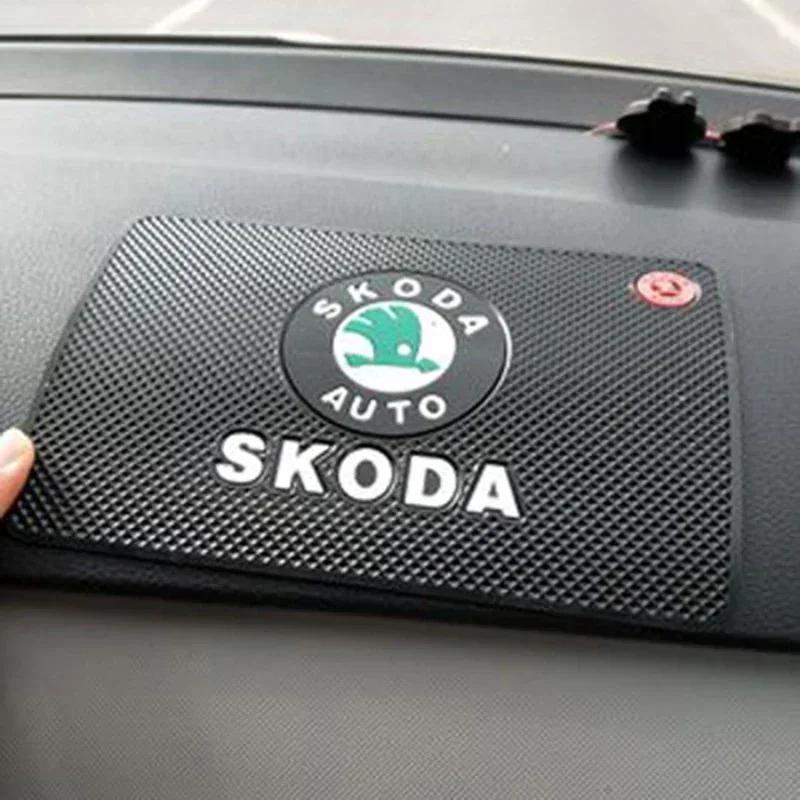 drxhs8 Car Anti-slip Pad Non Slip Mat for Skoda Rapid Kodiak Superb Octavia 2 A7 Fabia Tour RS Kamiq Yeti Interior Auto Accessories
