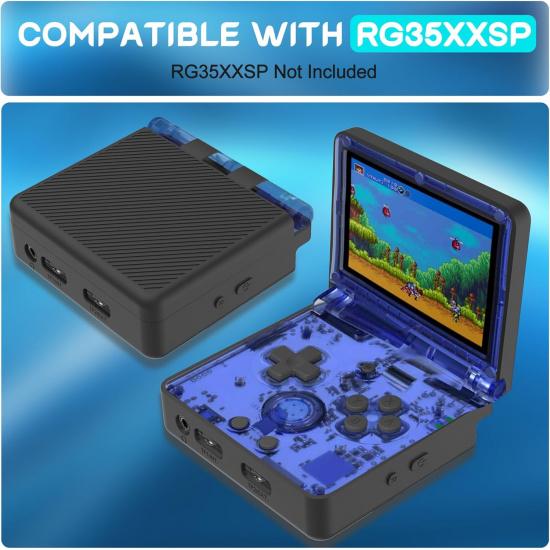 Силиконовый чехол, совместимый с Anbernic RG35XXSP, Защитный чехол из силикона, устойчивый к царапинам, моющийся, ударопрочный, для портативной ретро-игры RG35XXSP