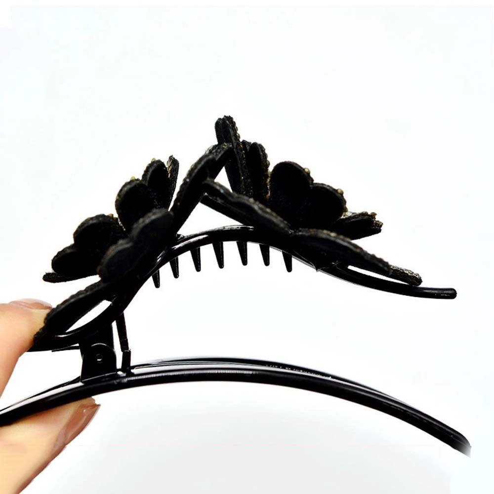 Resin Korean Style Hairpin Rhinestone Duckbill Clip Flower Hair Clip Female Hair Accessories