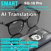 Intelligent Translator Glasses 144 Languages Portable Music Play Glasses Rechargeable Wireless Sports Sun Glasses for Men Women