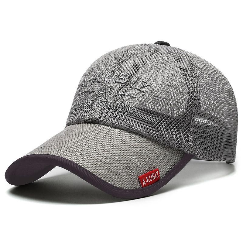 Мужская однотонная сетчатая бейсболка с застежкой snapback для активного отдыха