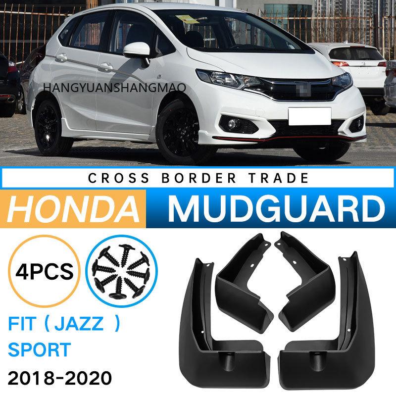 FOR Fit Honda Jazz Sport 2018- Mud Flaps Tire Splash Guards Black 4PCS Exterior Car Accessories Fender Protector Perfect