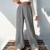 Womens Loose Wide Leg Lounge Pants Casual Comfortable Cotton Blend Joggers Home Office Daily Wear