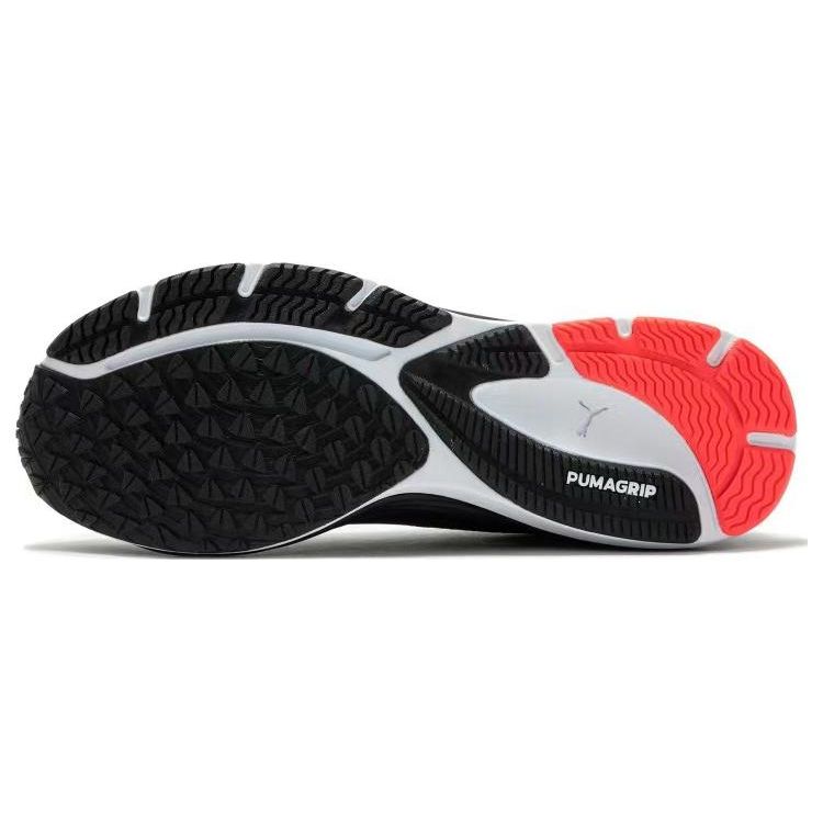 Puma Velocity Nitro 2 Удобная спортивная ткань Синтетическая кожа Нескользящие Износостойкие Низкие кроссовки для бега Мужские кроссовки Черные 195337-17