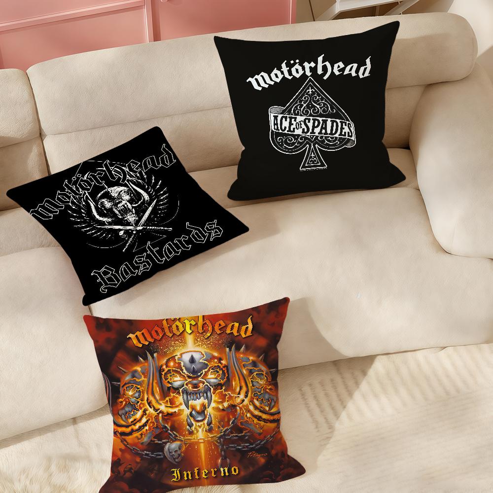 Rock Band MMotorhead Pillow Case Suitable For Bedrooms Living Rooms Cars Home Decoration