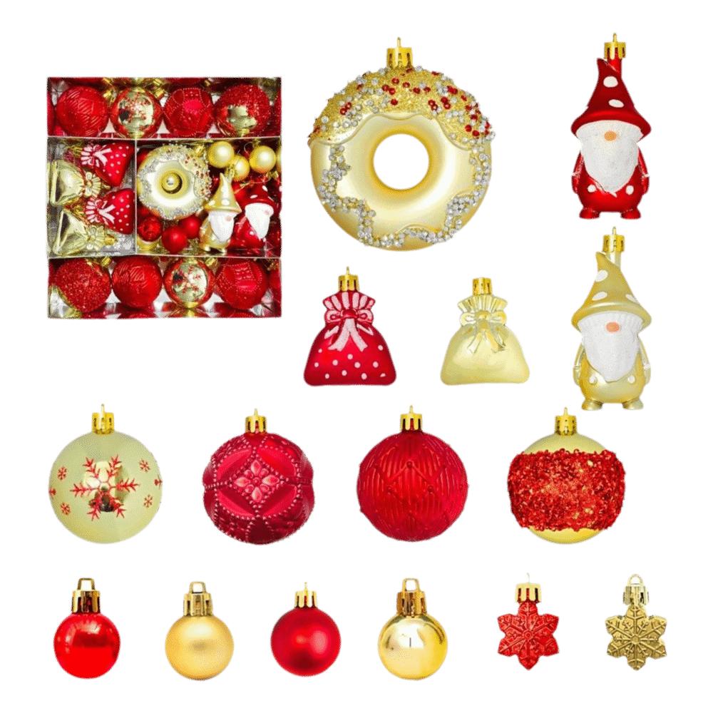 22Pcs/Set 6CM Christmas Tree Balls Creative Xmas Ornament Ball Showcase