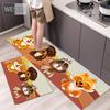 Кухонный ковер с мультяшными животными, милый ковер для детей, спальня, противоскользящий моющийся коврик для ванной комнаты, коврики для стирки, впитывающие