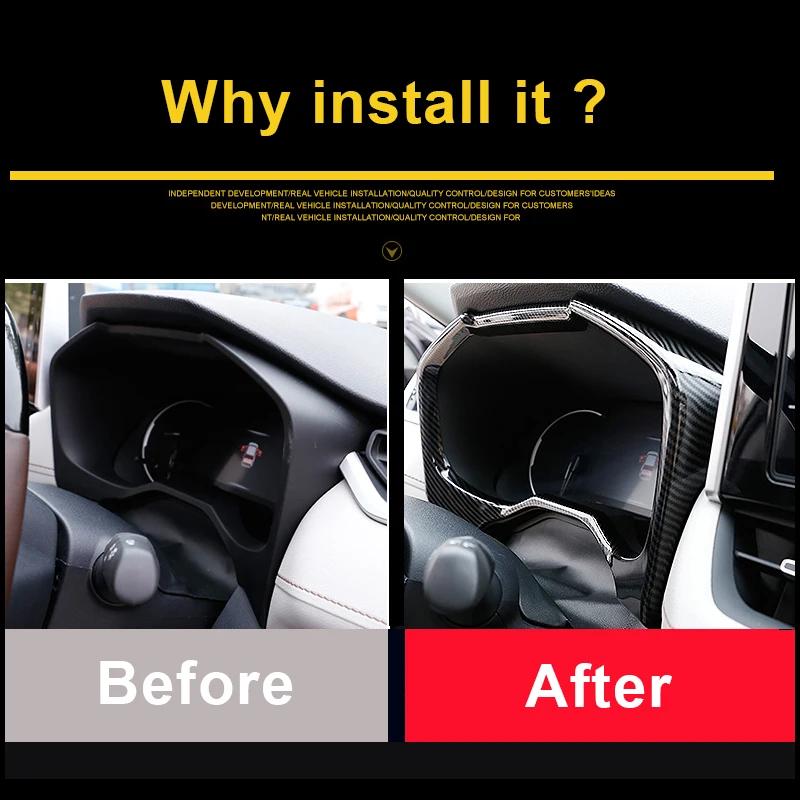 Для Toyota RAV4 2019 2020 2021 2022 RAV 4 XA50 XA 50 ABS Декоративная рамка-чехол для приборной панели автомобиля, отделка, аксессуары для интерьера H5