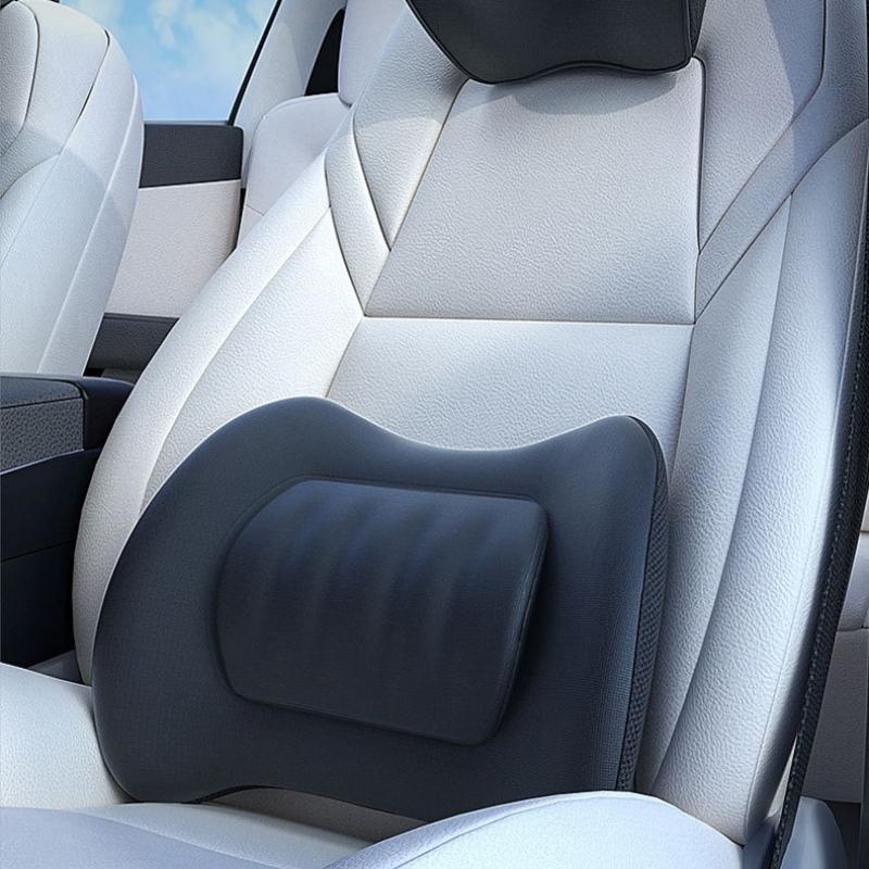 Ergonomic Memory Foam Car Waist Pillow 3D Lumbar Support for Universal Car Seat Vehicle Lumbar Relief Support Cushion Protector