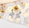 New 925 Sterling Silver High Quality Zircon Stud Earrings for Women Exquisite Student Girlfriend Jewelry Accessories Wedding