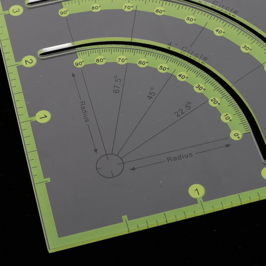 Многофункциональная швейная линейка для квилтинга, акриловый шаблон, линейка