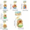 Cartoon Capybara Dolls Pendant Island Style Car Keyring Funny Plush Capybara Keychain  Gifts