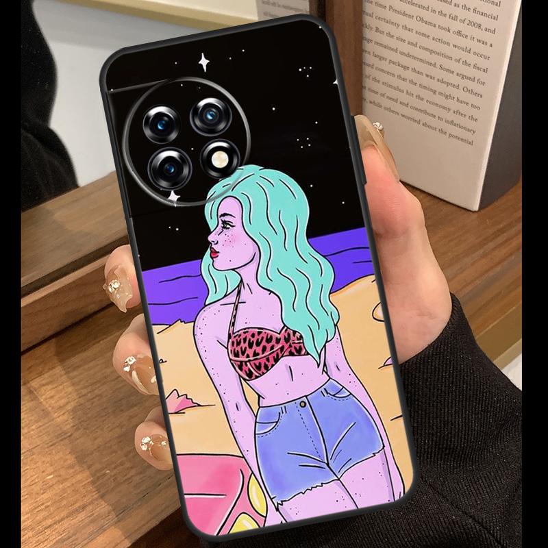Hippie Grunge Art Case For OnePlus 15R 13R 13T 12R 15 13 12 11 10 Pro 10T Nord CE 3 4 Lite N20 N30 Nord 5 Cover