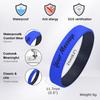 Personalized Silicone Wristbands Bracelet for Women Men, Customized Rubber Bangle, Engraved Gift for Events Party Awareness