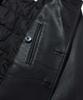 Noah (U) Insulated Leather Peacoat Black