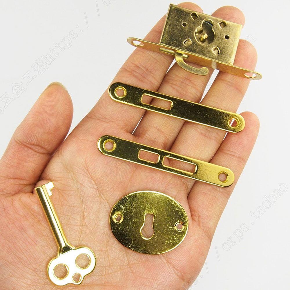 Zinc Drawer Lock Alloy Jewelry Cabinet Lock Replacements Hook Lock for Storage Box