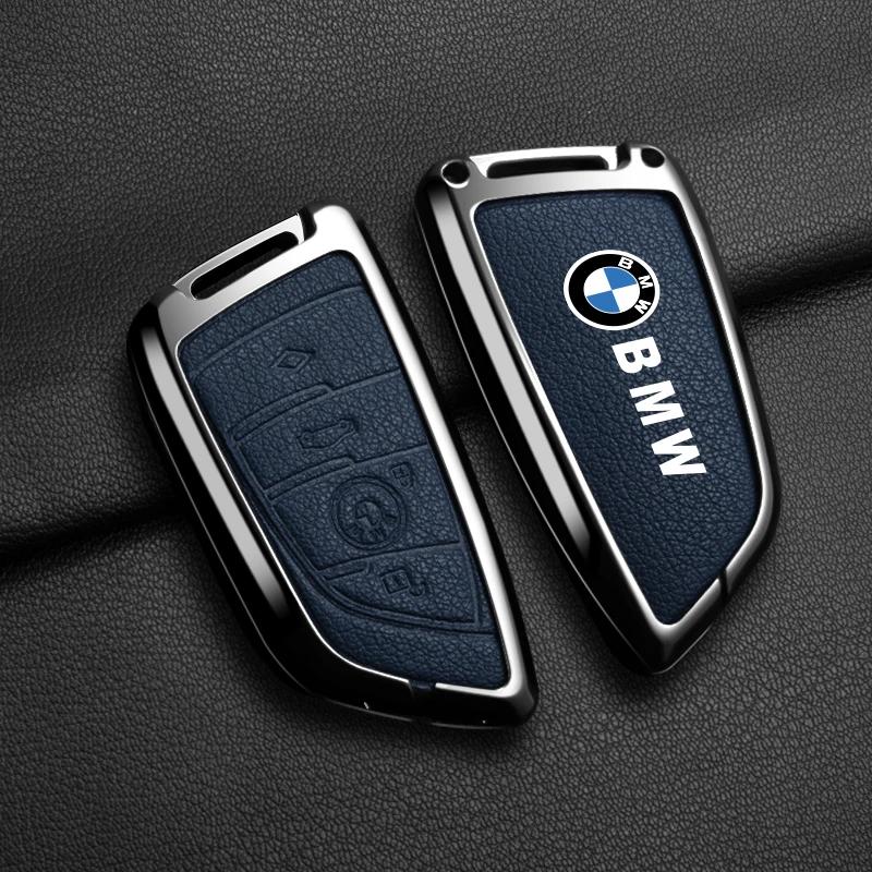 Car Sticker Hot 2025 Car Key Case Cover Shell Holder Full Protector For BMW X1 X3 X5 X6 X7 1 3 5 6 7 Series G20 G30 G11 F15 F16
