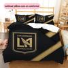 Los Angeles FC  Pattern Bedding Quilt Set  Home Decoration  Gift (1 * duvet cover + 2 * pillowcase  without core)