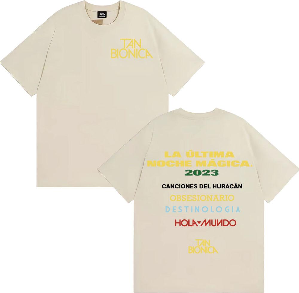 Tan Bionica La Ultima Noche Magica Printed T Shirt Unisex WOMEN Fashion Gothic Oversized Tshirts High Quality 100 Cotton T Shirts