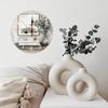 Modern Farmhouse 25cm Round Wood Wall Clock for Country Style