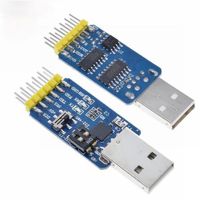 1PCS GREAT IT USB CP2102 в TTL RS232 USB TTL в RS485 Взаимное преобразование 6 в 1 Модуль преобразования