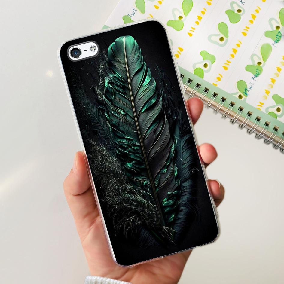 For iPhone 5 5S Case Fashion Astronaut Art Painted Shockproof Soft Cover For iPhone SE 2016 2020 SE2 TPU Funda on iPhone5 Bumper