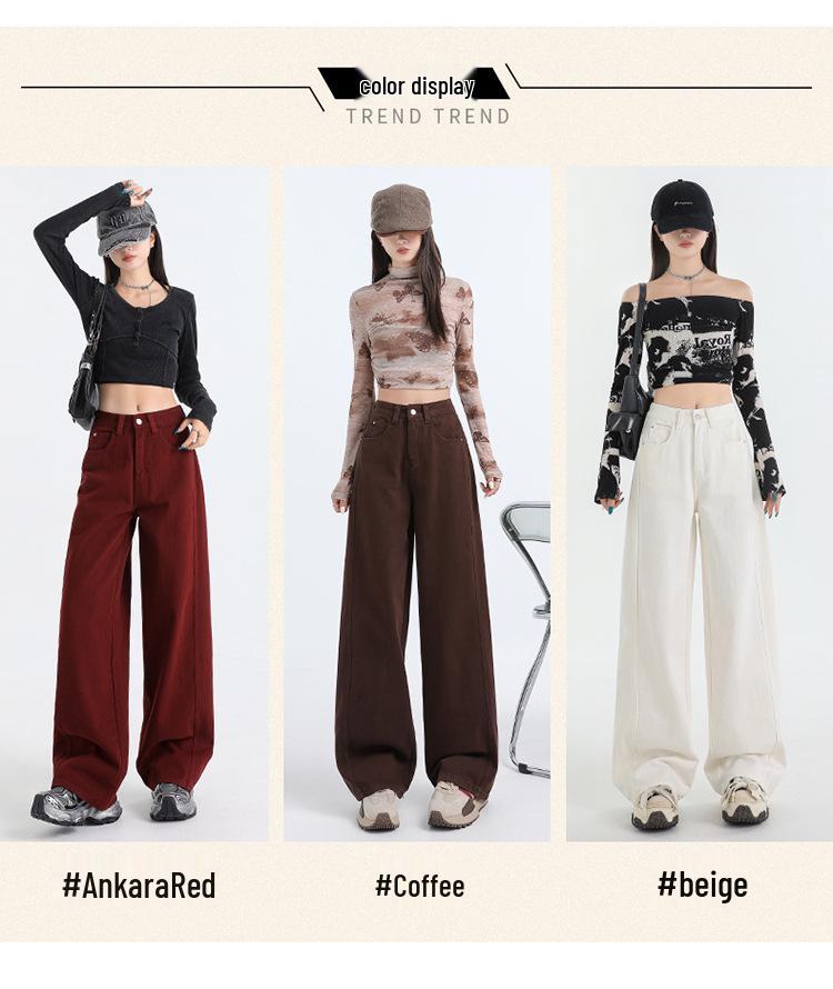 Женские джинсы с высокой посадкой и широкими штанинами - Коллекция Весна 2025