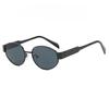Vintage Metal Oval Sunglasses for Women AC Lens Retro Oval Frame UV400 Protection Fashion Sunglasses with Classic