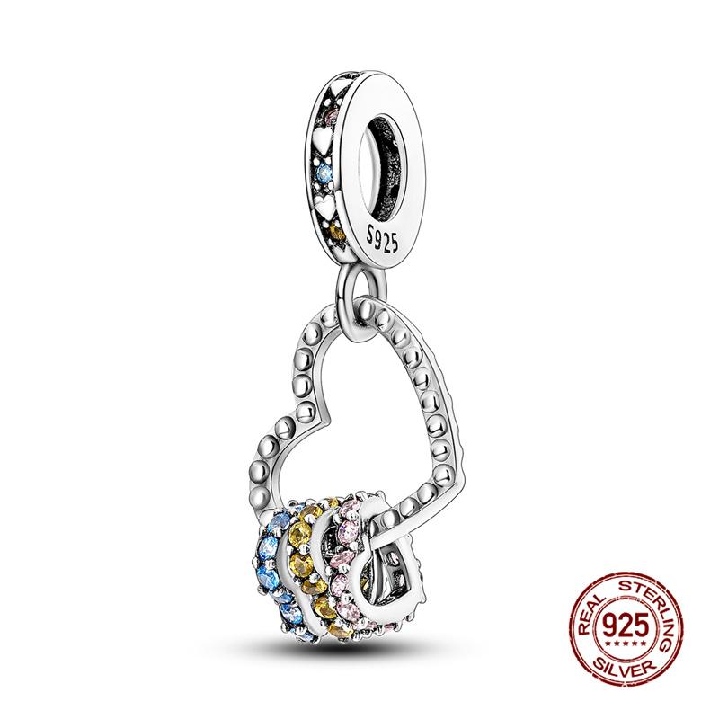 Оригинальные Шармы Медь Хорошая Жизнь Подвеска-Шарм Сердце Подходит для Оригинальных Браслетов 3 мм для Женщин DIY Изысканные Ювелирные Изделия Подарки Новинка