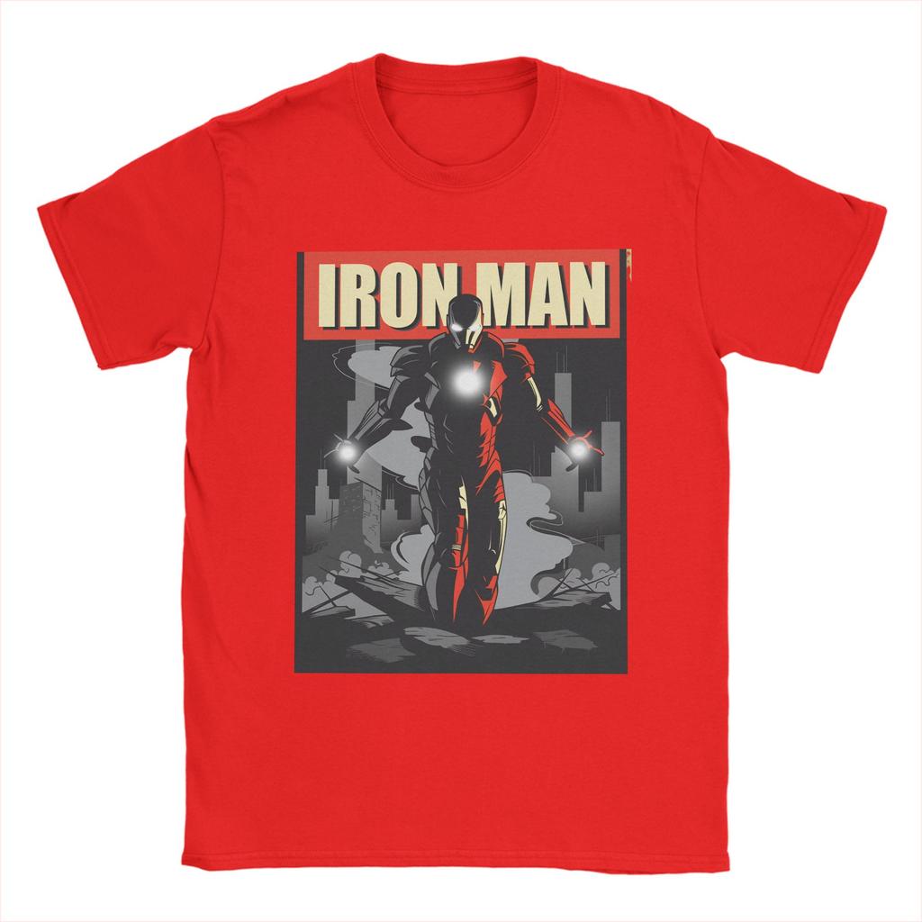 Avengers Iron Unisex TShirts for Unisex Funny 100 Cotton Tee Shirt Crew Neck Short Sleeve T Shirt Adult Clothing