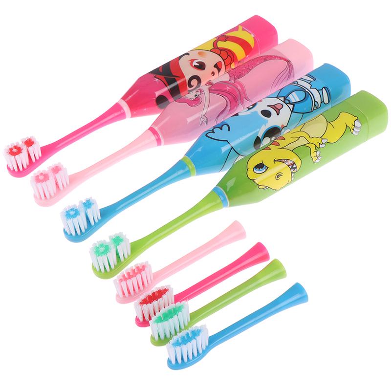 Детская электрическая зубная щетка Мультфильм Автоматическая ультразвуковая электрическая зубная щетка
