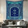 Muslim Wall Tapestry Aesthetic Wall Hanging Printed Fabric Blanket Decorative Tapestries for Bedroom Living Room Home Decor