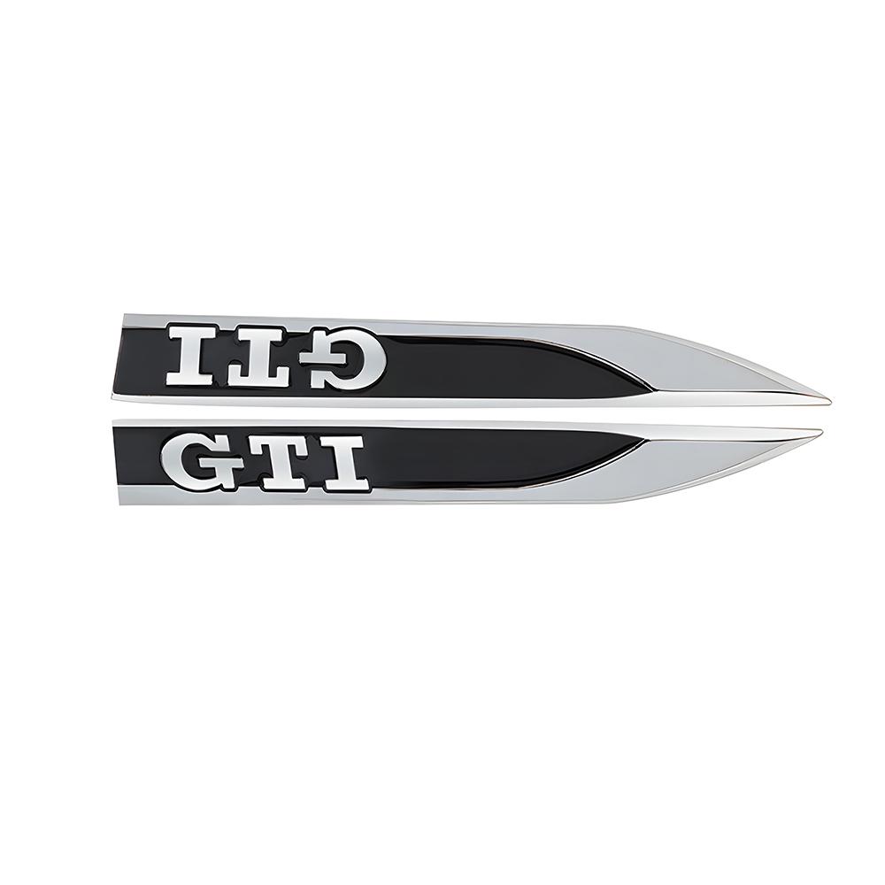 2Pcs Metal Volkswagen Rline GTI R GTD Logo Car Body Side Wing Fender Stickers for VW Golf 4 5 CC 4Motion b6 b5 Polo Jetta Beetle