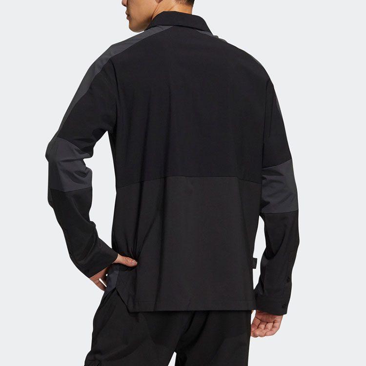 adidas Рубашки Мужские Черные Лацканы Средние HE5205