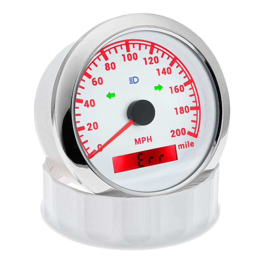 85MM Car Boat GPS Speedometer 0-200MPH Gauge Waterproof Speed Meter With 7 Colors Backlight for Marine Auto Motorcycle 12V/24V