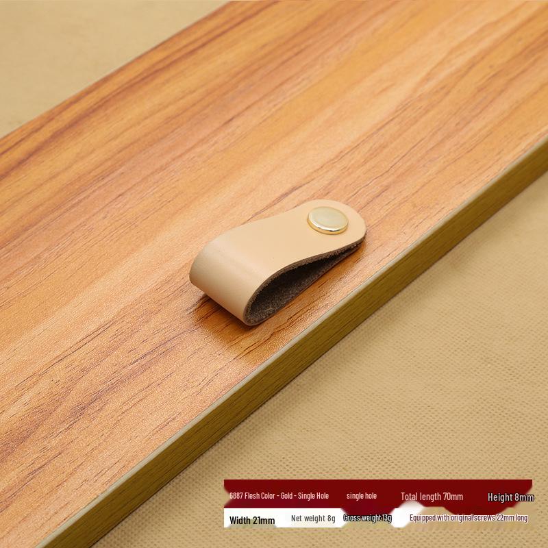 Коричнево-Черная Кожаная Ручка для Чемоданов, Сумок, Ящиков и Шкафов