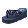 Maogu Platform Wedges Slippers White Crystal Shoe 2024 Новые женские шлепанцы Пляжная обувь Женские летние босоножки на танкетке с платформой 42
