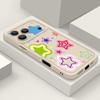 Blended Colorful Stars Pattern Case For iPhone 17 Pro Max Shockproof Silicone Bumper Cover For iPhone 16 Pro Max Funda iPhone 15 14 13 12 11 16E