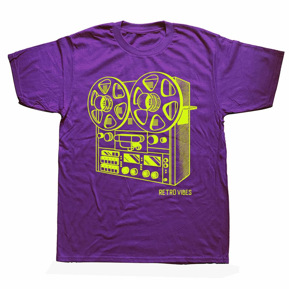 Novelty Cassette Tape Reel To Reel Analog Sound System T Shirts Streetwear Short Sleeve Birthday Gifts Summer Style Tshirt
